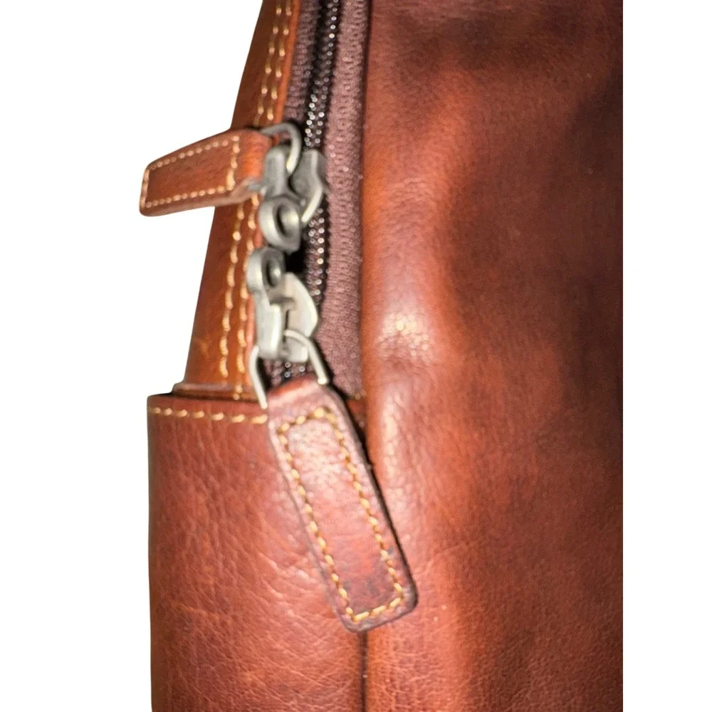 Jack Georges Voyager Compact Convertible Backpack Crossbody Brown‎